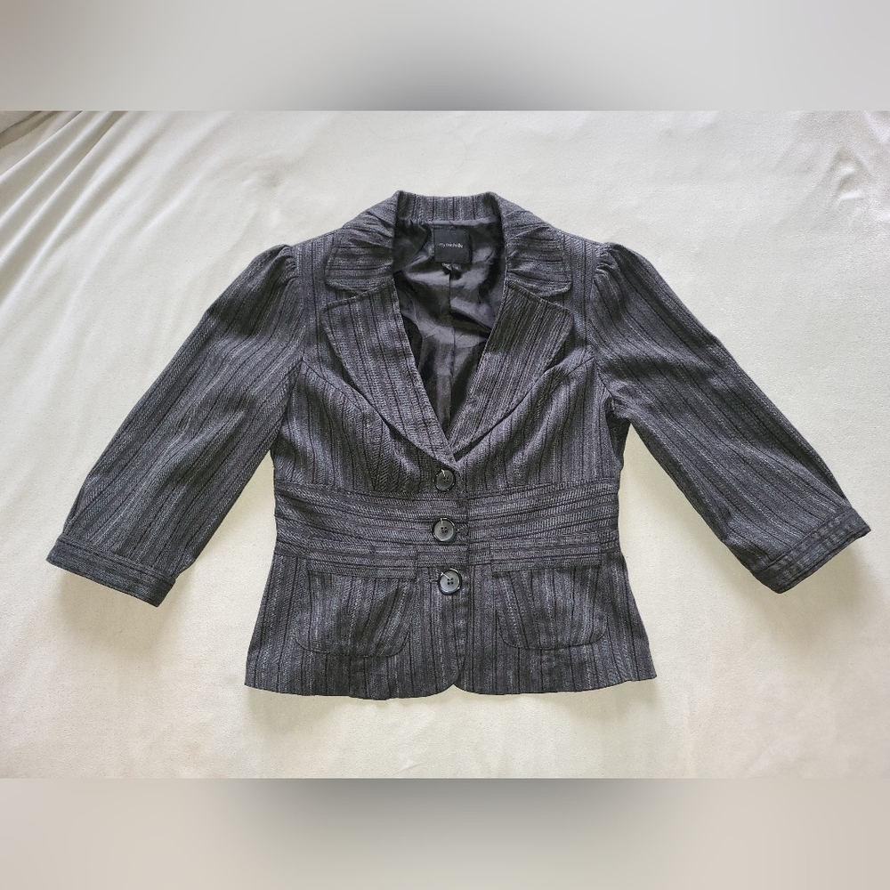 My Michelle Blazer 3/4 sleeves - Gray Teal - Size Medium